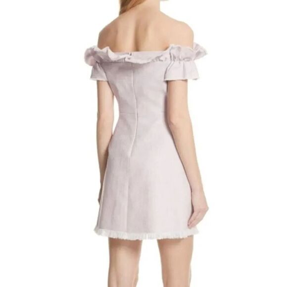 Rebecca Taylor Slub Suit Dress Orchid Size 6 - Picture 2 of 6